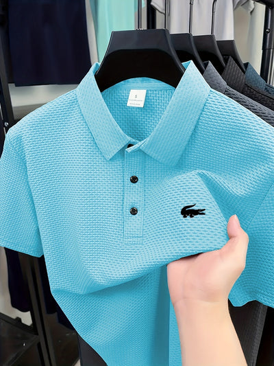 Camiseta Cómoda para Hombres de Medio Oriente con Estampado de Cocodrilo, Camisa Casual Transpirable para Negocios y Ocio