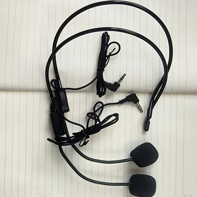 [Micrófono USB flexible] Micrófono de diadema con cuello flexible USB para cantar, streaming y videoconferencias - Sin necesidad de baterías, negro, conector jack de 3.5mm