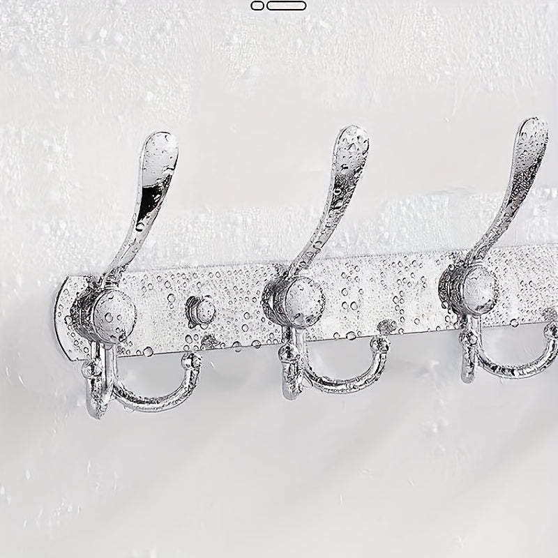 Gancho de Pared de Acero Inoxidable de Fácil Instalación - Estilo Tradicional, Perfecto para la Organización del Baño