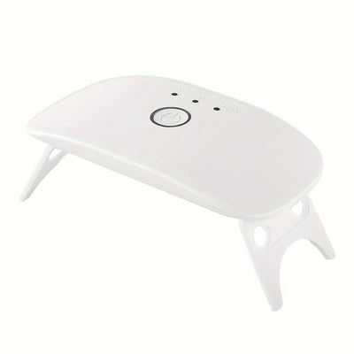 Lámpara LED portátil para uñas de gel - 12W de alta potencia, 8 cuentas, 3 temporizadores (60s_90s 150s), para curar arte de uñas de gel, belleza y cuidado personal, lámpara mini portátil, alimentada por USB, sin adaptador de alimentación incluido, lámpa