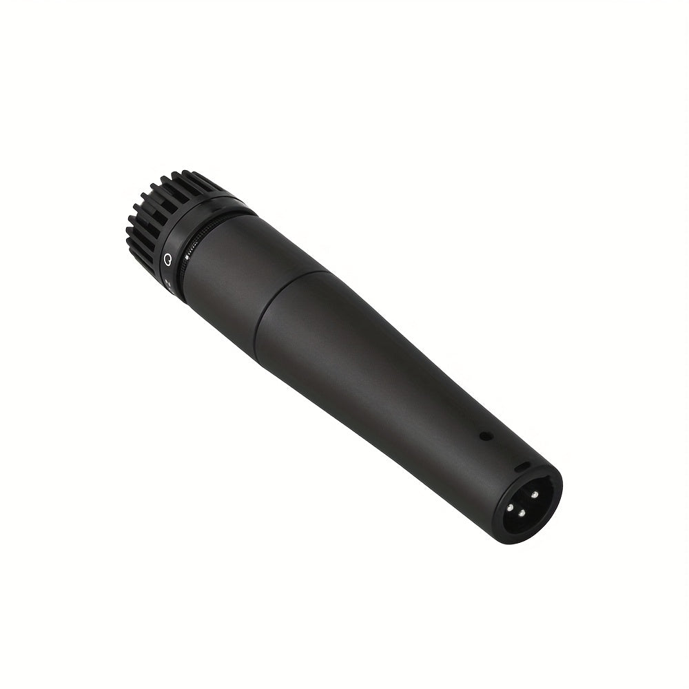 Micrófono dinámico para instrumentos G-MARK SM57 - Calidad profesional, portátil de mano, diseño con clip para presentaciones en vivo y grabación, ideal para baterías y amplificadores, diámetro de 3.2 cm, largo de 15.7 cm, ancho de 2.3 cm, 0.9 pulgadas,