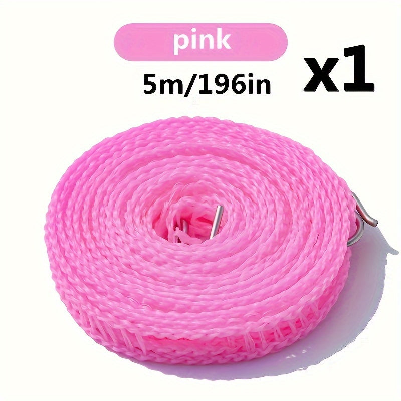 Cuerda de Ropa de Nylon Resistente - Longitudes de 299.72cm a 10.0 metros, A Prueba de Viento y Antideslizante, Perfecta para Uso Doméstico y al Aire Libre, Ideal para Secar Ropa, Ropa Interior, Calcetines, Cuerdas de Ropa