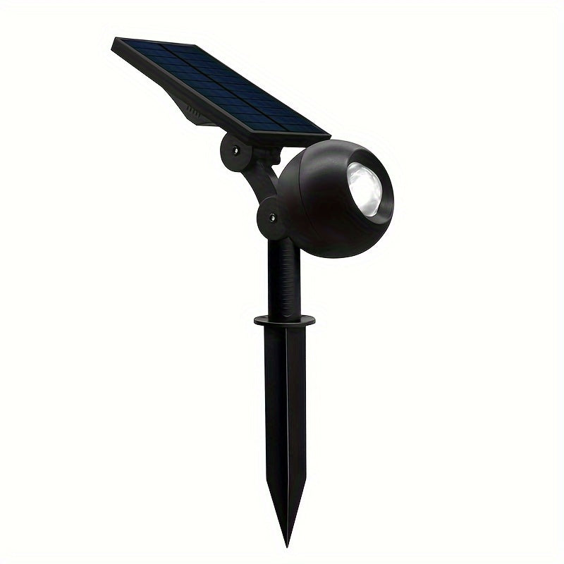 1 pieza de LED exterior impermeable IP65, luz solar de escena, luz de atmósfera de puesta de sol, luz de sendero de paisaje RGBW con cambio de color, luz de escena multicolor, luz de césped impermeable automática de 10 colores con ciclaje automático para