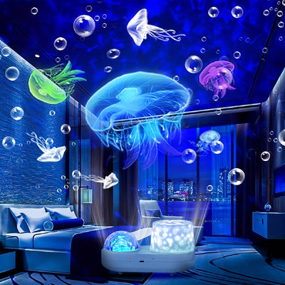Proyector de Luz Nocturna Estrella LED Océano de Estrellas - Juguete para Niñas y Niños de 3-12 Años, Regalo Ideal para Cumpleaños Navidad, Decoración de Dormitorio Azul, Mejor para Navidad