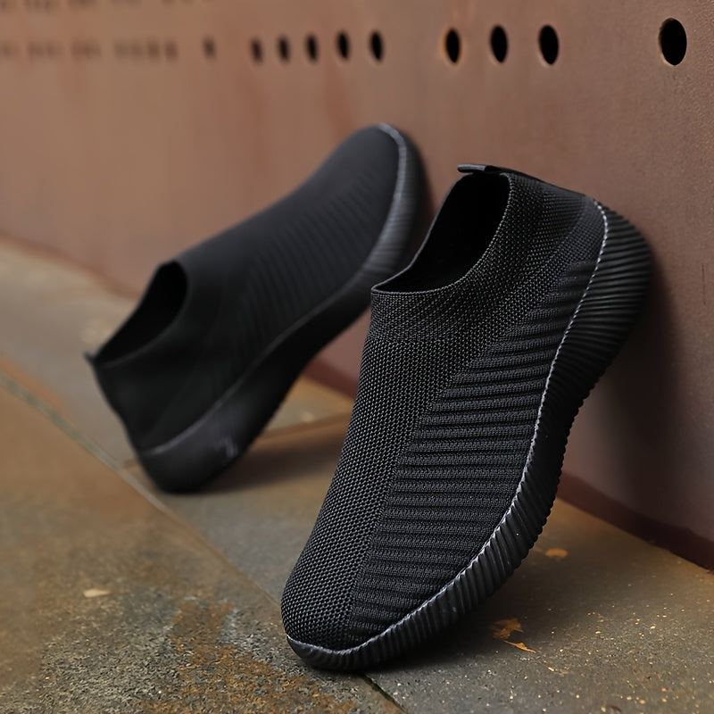 Zapatillas Slip-On Transpirables para Mujer - Parte Superior de Tela Ligera y Suela EVA, Punta Redonda Cómoda para Deportes en Interiores/Exteriores y Uso Casual, Diseño Fácil de Ponerse/Quitar Todo el Año, Estilo Minimalista, Suela Flexible, Calzado Con