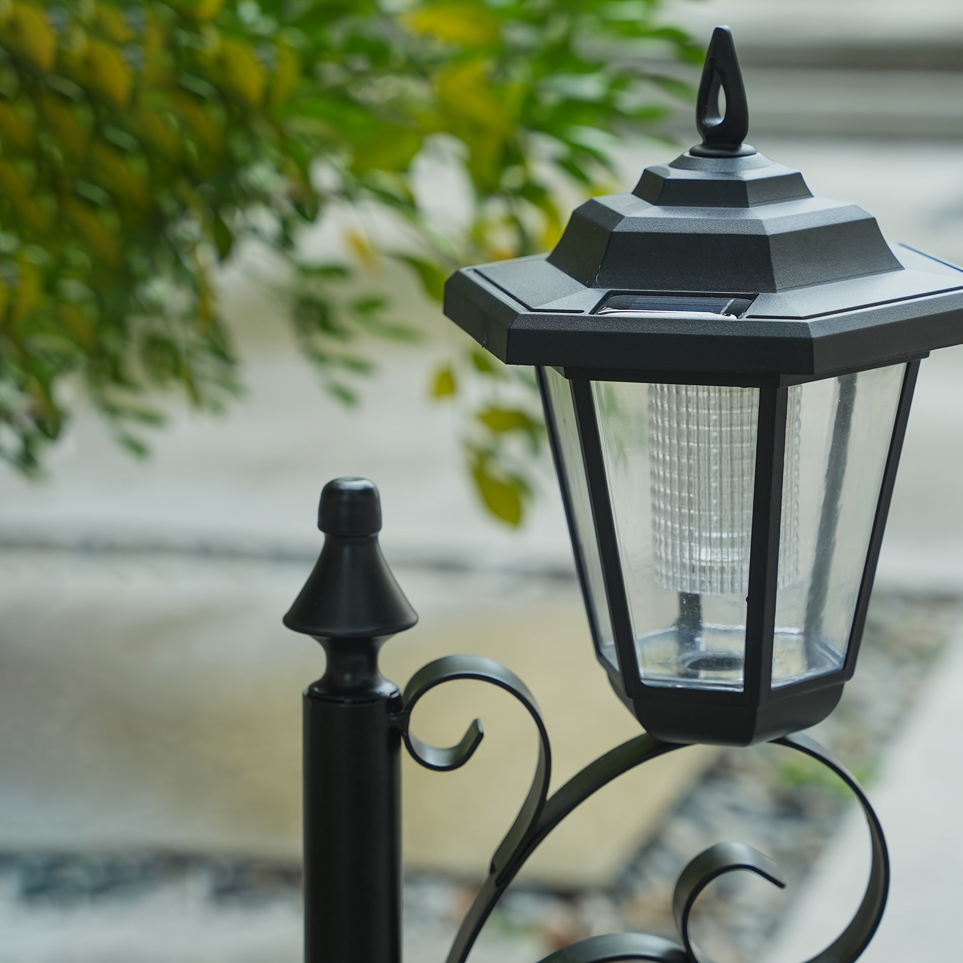 1 pieza de luz de maceta exterior DJGIFI alimentada por energía solar - Estilo tradicional, control de botón, carga solar, diseño de maceta para decoración de jardín y patio, decoraciones solares al aire libre, iluminación de patio, iluminación elegante,