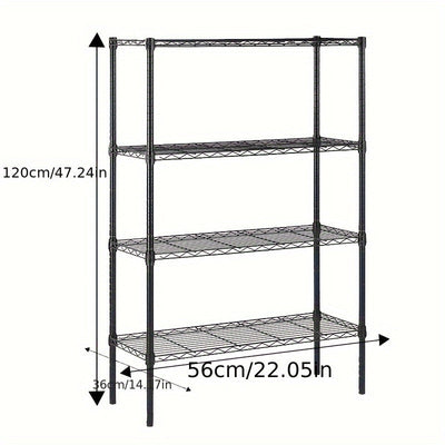 Unidad de Almacenamiento Metálico Resistente de 5 Niveles, - Organizador Multifuncional y Robusto para Cocina, Garaje o Uso Doméstico, Sostiene hasta 20kg+, Fácil Montaje, Organizadores y Almacenamiento de Cocina