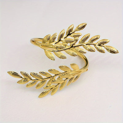 6 Piezas, Anillo De Servilleta Con Forma De Trigo, Decoraciones De Bodas, Ceremonias, Hebillas De Anillos De Servilleta Para Decoraciones De Mesa, Bodas, Cenas, Decoración De Fiestas