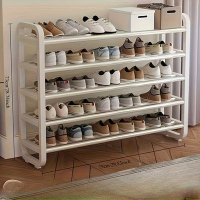 1 estante vertical ahorrador de espacio - Fácil montaje, organizador de zapatos y suministros de oficina de varios niveles, independiente, multifuncional para dormitorios y hogares - Estante de almacenamiento de zapatos | Estante ahorrador de espacio | E