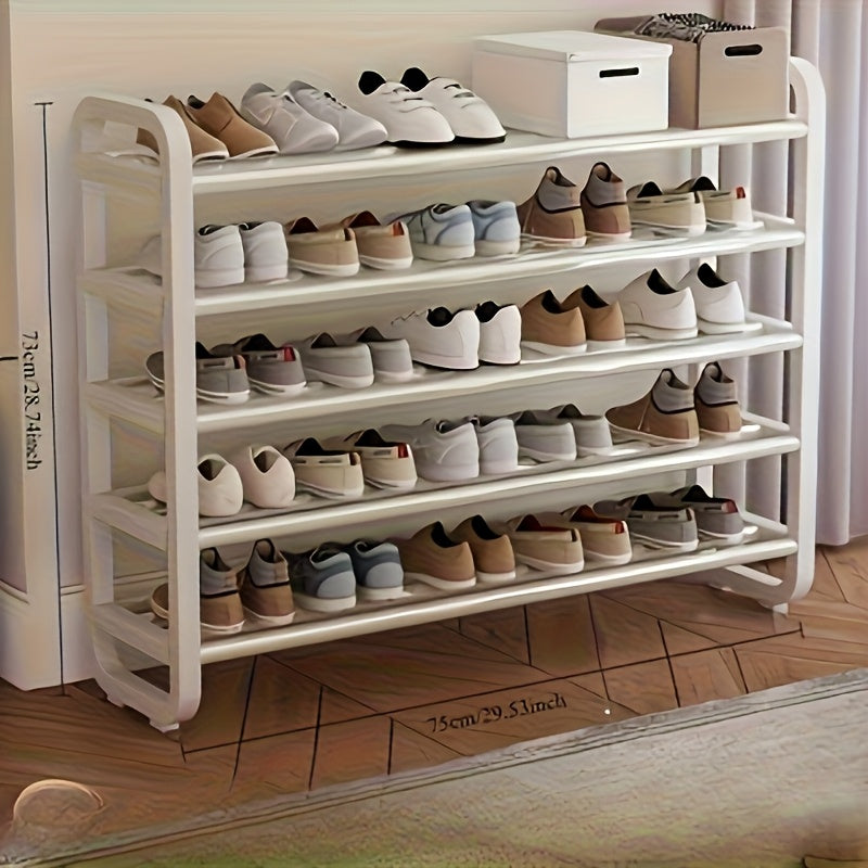 1 estante vertical ahorrador de espacio - Fácil montaje, organizador de zapatos y suministros de oficina de varios niveles, independiente, multifuncional para dormitorios y hogares - Estante de almacenamiento de zapatos | Estante ahorrador de espacio | E