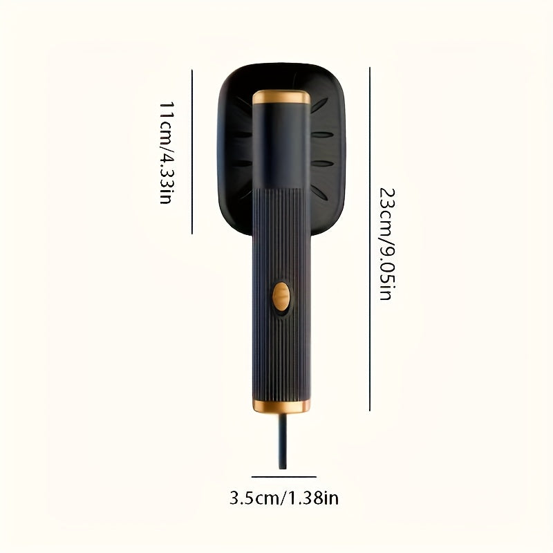 Plancha de mano portátil con USB, doble función para planchar y colgar, elimina arrugas rápidamente. Ideal para tejidos de punto, fibras sintéticas, lino, seda, negocios, viajes y uso en el hogar. Compacta y fácil de llevar, mantiene la ropa impecable y