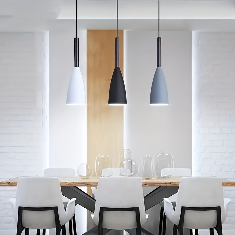 1 ud Lámpara Colgante Nórdica - Moderna Minimalista Simple Multicolor de 3 Cabezas para Cocina, Comedor y Área de Café