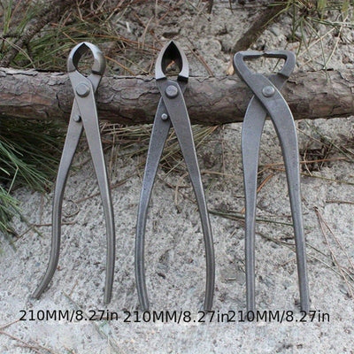 Alicates Profesionales para Podar Bonsái - Acero de Alto Carbono, Mango Ergonómico para Recorte Preciso de Raíces y Ramas, 210mm