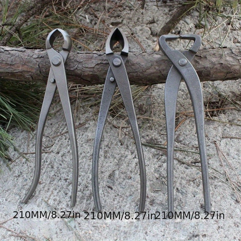 Alicates Profesionales para Podar Bonsái - Acero de Alto Carbono, Mango Ergonómico para Recorte Preciso de Raíces y Ramas, 210mm