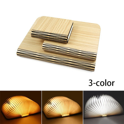 Lámpara de escritorio LED plegable de madera, recargable por USB con batería de níquel, acabado de metal pulido, control de interruptor, compatible con el Asistente de Google para dormitorio, oficina, decoración de estantería Regalo