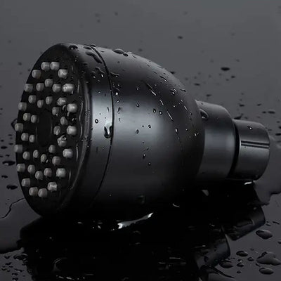 Kit de cabeza de ducha de 3 pulgadas ABS con 7 modos de spray - Negro elegante, boquilla oculta para duchas y baños modernos, plástico duradero, instalación fácil, incluye manguera, perfecto para rociador de grifo de cocina, accesorios de baño, cabeza de