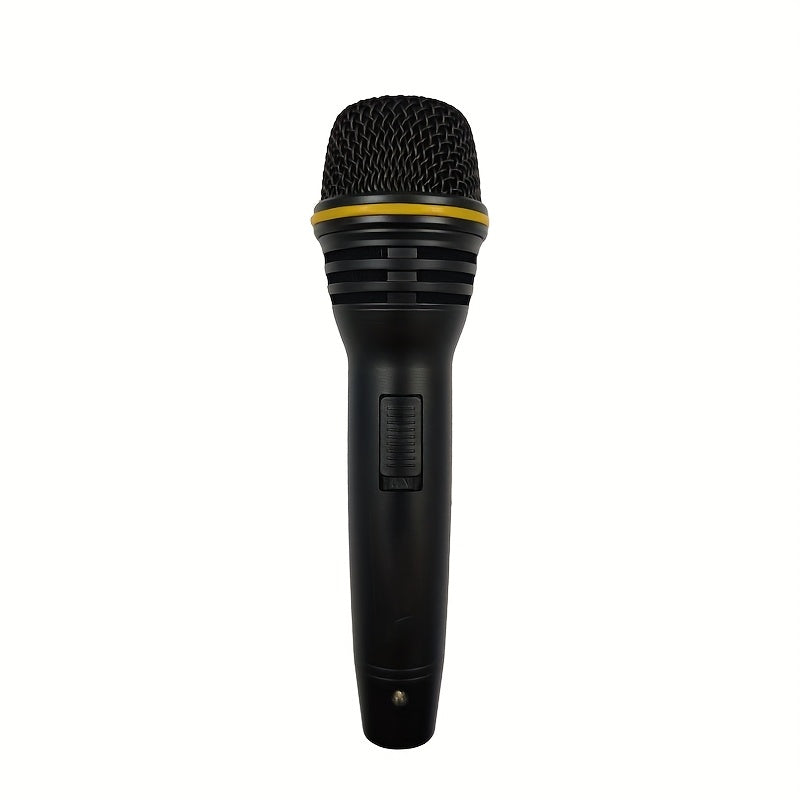 Micrófono dinámico profesional con cable y conector de 6,35 mm - Sonido de alta fidelidad, reducción de ruido, diseño negro para KTV, transmisión en vivo, reuniones y canto - Configuración fácil de enchufe y juego, grabación y uso en vivo múltiples, micr