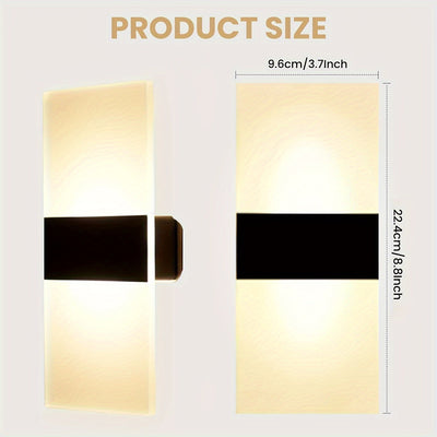 1 Paquete de luces de pared inalámbricas para dormitorio - Luz nocturna recargable con batería magnética, sensor de movimiento, 3 opciones de color, encendido/apagado automático y regulable, acabado mate negro para sala de estar, pasillo, armario, despen