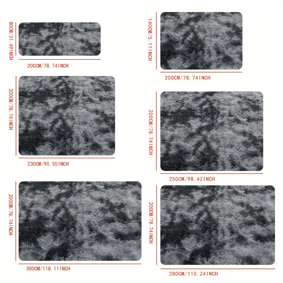 1 Pieza, Alfombra Moderna De Pelo Largo En Gris Oscuro, Suave Y Cómoda, Hecha De Poliéster, Fácil De Cuidar Y Limpiar En Seco, Ideal Para Dormitorio, Sala De Estar Y Estudio, Disponible En Varios Tamaños