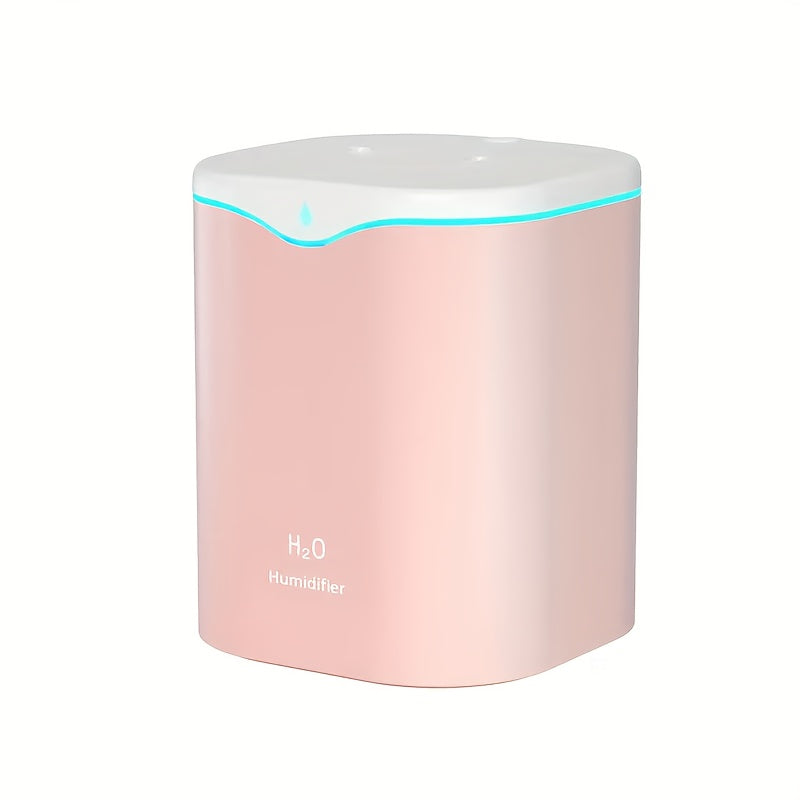 1 pieza, humidificador de niebla de gran capacidad de 2 litros, 67,63 onzas, portátil, humidificador de niebla dual de 2 litros para interiores, USB, difusor de aire con tecnología sonora, humidificador de aromaterapia, no requiere baterías, alimentado p