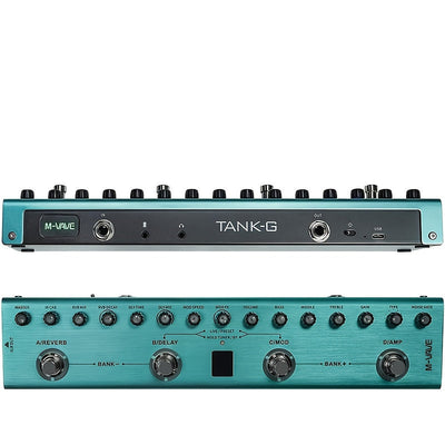 Pedal de efectos de guitarra multifuncional - Unidad de efectos de guitarra eléctrica digital, incluye 36 presets editables, con coro, retraso, silencio, PRETTY SCREW, MOD, carga de IR, grabación, función de afinador, batería incorporada, admite conexión