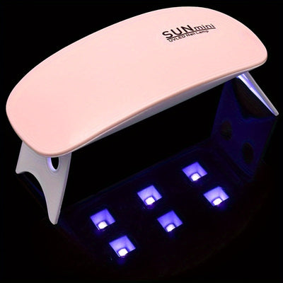 Linterna semipermanente para uñas, lámpara profesional plegable USB, secador de uñas portátil para hogar y salón, ideal para gel y todo tipo de arte en uñas