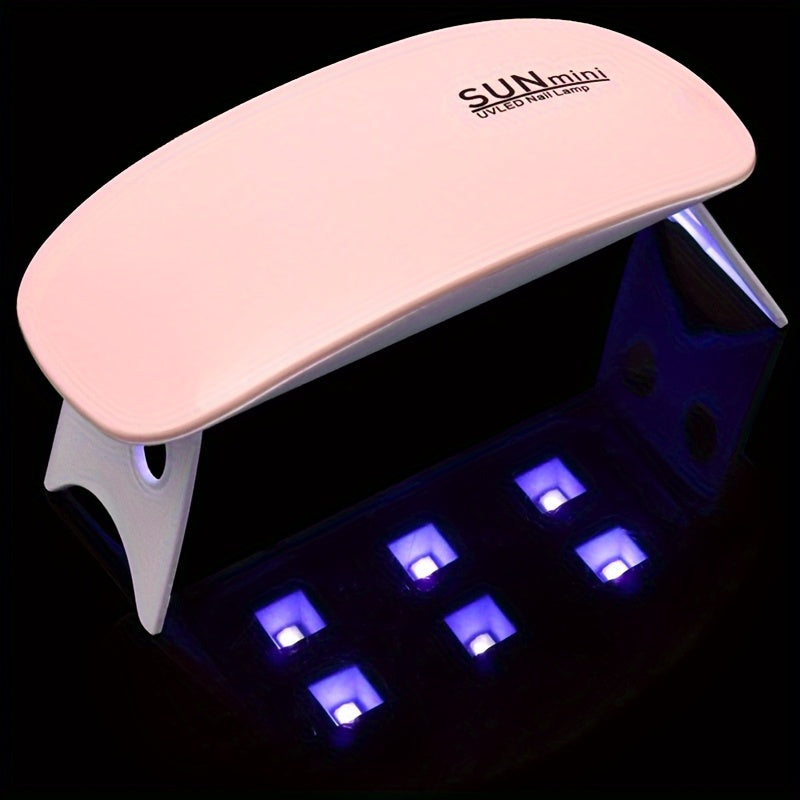 Linterna semipermanente para uñas, lámpara profesional plegable USB, secador de uñas portátil para hogar y salón, ideal para gel y todo tipo de arte en uñas