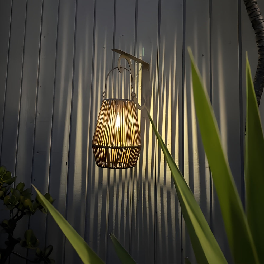 Lámparas solares para exteriores con brillo cálido - Luces de patio de jardín duraderas de plástico para barbacoa, césped y decoración de patio, instalación fácil con tiras adhesivas, decoración de patio al aire libre, iluminación de césped, iluminación