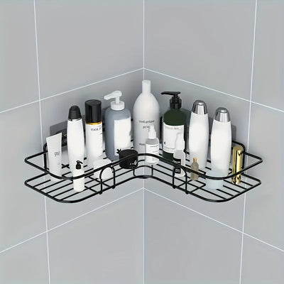 Estantería de Baño Colgante que Ahorra Espacio, Estante de Almacenamiento Colgante de Metal Duradero para Diversos Tipos de Habitaciones, Instalación Fácil, No Requiere Taladrar, Organizador Multipropósito, Organizadores y Almacenamiento de Baño