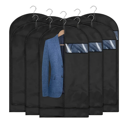 1 Pieza, Funda Para Polvo De Traje, Bolsas De Almacenamiento De Ropa Colgante Para Camisa, Traje, Vestido, Abrigo, Bolsas De Ropa A Prueba De Polvo Portátiles, Organizador De Almacenamiento Doméstico Para Dormitorio, Armario, Guardarropa, Hogar