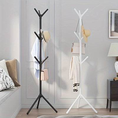 Perchero minimalista de 6/9 ganchos, soporte para abrigos y sombreros de pie, ideal para colgar ropa, bolsas y guardarropas