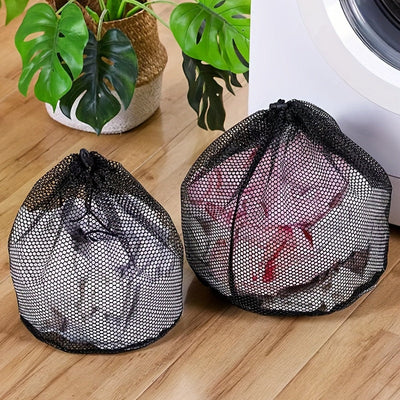 Bolsa De Lavandería De 1 Pieza, Bolsa De Lavandería De Malla Negra, Bolsa De Lavado Especial Para Lavadora