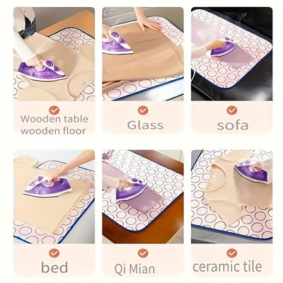 Base para planchar plegable compacta - Polipropileno duradero, resistente al calor, base antideslizante, fácil de guardar, ideal para viajes y uso en el hogar, compatible con todas las superficies - 1 unidad, accesorio para planchar|Diseño compacto|Base