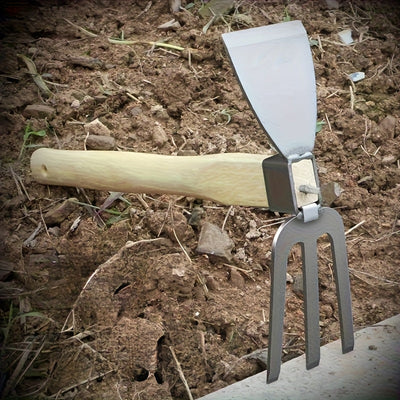 Juego de Herramientas de Jardín - Azada Doble Cara de Metal Duradera, Ideal para Plantación de Flores y Vegetales, Perfecto para Jardinería Doméstica y Proyectos Artísticos
