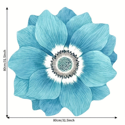 1 Pieza, Alfombrilla De Suelo Con Forma De Flor En 3D, Alfombra Antideslizante Para Sofá, Dormitorio, Sala De Estar Y Manta Rosa, Alfombra De Noche, Alfombra Lavable Superabsorbente Para Sala De Estar, Dormitorio Y Baño