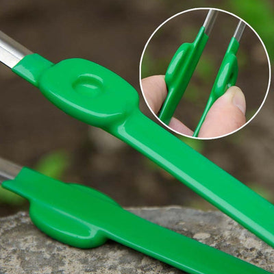 2 piezas de tijeras de jardín de acero inoxidable con asas ergonómicas - Pinzas multiusos para rastrillar, podar, injertar y trepar a la vid - Diseño duradero ambidiestro para uso profesional y doméstico, tijeras de poda para jardín, herramienta para ras