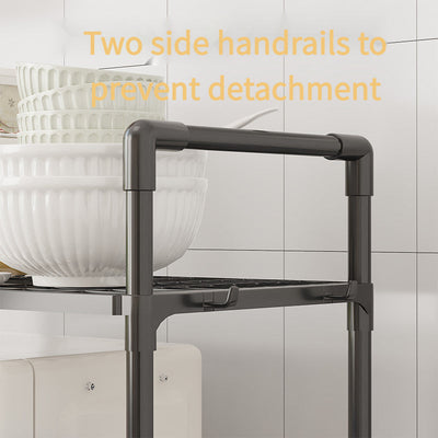 Estantería de Almacenamiento Plástica Ajustable y Apilable de 4 Niveles para Uso Pesado - Diseño de Estantes Abiertos, Organizador Duradero Moderno para Cocina y Garaje para Utensilios, Ollas, Sartenes - Estantería de Pie Ahorradora de Espacio