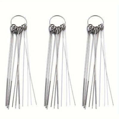 Kit de limpieza de cabeza de ducha de acero inoxidable: 10/30pcs agujas de limpieza de tamaños múltiples para una limpieza y desincrustación fáciles - Adecuado para uso doméstico y al aire libre