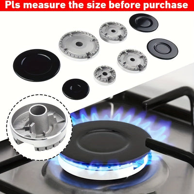 Juego de 4 Cubiertas de Extinción de Fuego Cóncavas + Juego de 4 Divisores de Fuego para Sabaf, Cubierta de Quemador de Horno, Accesorios para Estufa de Gas, Quemador de Horno\Estufa de Gas Sabaf, Juego de Quemador Cóncavo
