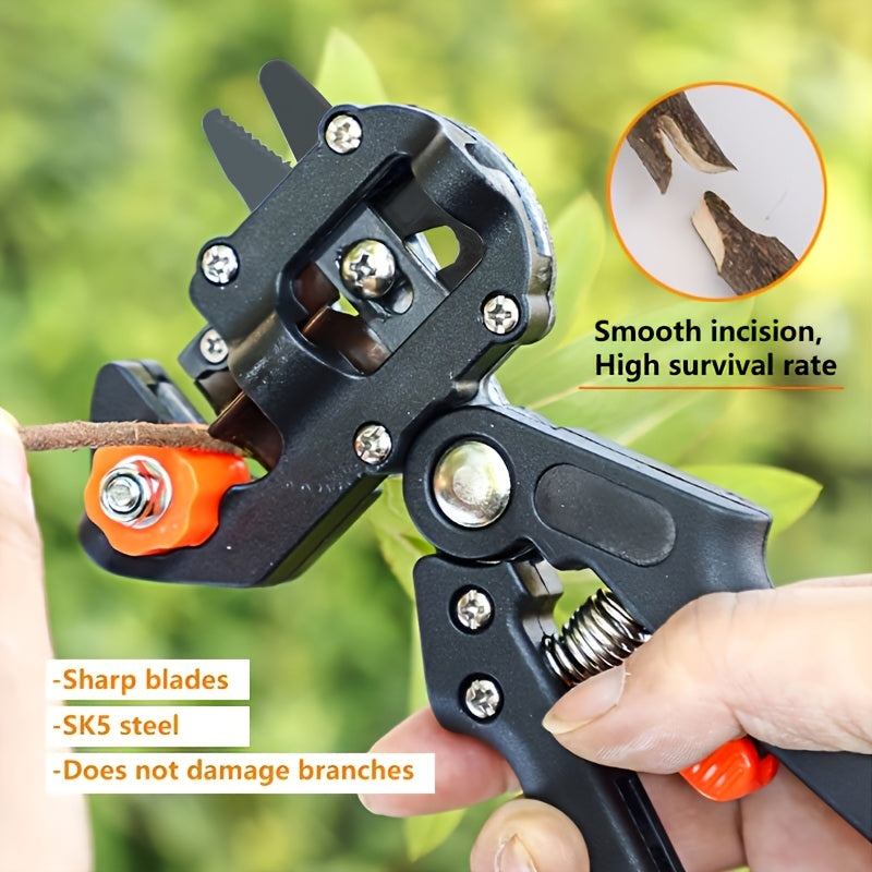 Un Paquete, Tijeras de Jardín Súper Afiladas y Resistentes para Jardinaje con Bloqueo de Seguridad para Poda y Modelado Fácil - Cortaúñas Manual Ergonómico Adecuado para Horticultura, Vallas y Diseño Paisajístico