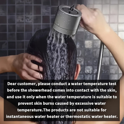 Cabeza de ducha de mano con presión, 3 modos de ajuste de salida de agua, cabeza de ducha redonda para masaje, rociador de ducha, boquilla de ducha, cabeza de rociador de ducha, accesorios de baño, hardware de baño.