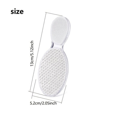 Raspador de Pies de Vidrio Nano, Piedra para Pedicura, Removedor de Callosidades y Talones en Color Beige Claro, Herramienta de Cuidado Personal para Manos y Pies