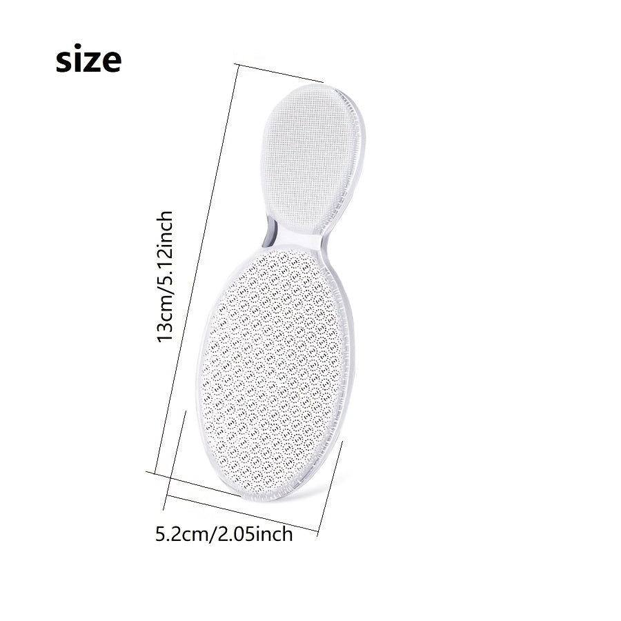 Raspador de Pies de Vidrio Nano, Piedra para Pedicura, Removedor de Callosidades y Talones en Color Beige Claro, Herramienta de Cuidado Personal para Manos y Pies