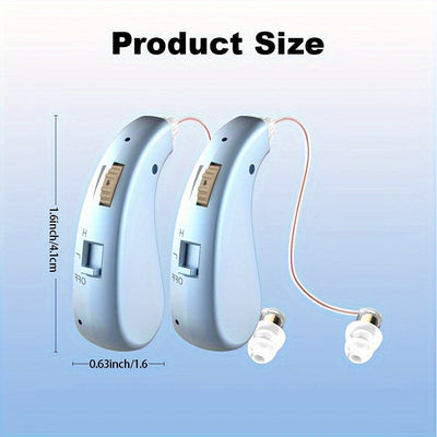 Auriculares de amplificación de sonido personal RIKYA con batería de litio recargable por USB, ajuste cómodo y control de volumen, diseño moderno para enseñanza, conferencias, viajes - Mejora de la voz, equipo de audio de conferencias, diseño elegante de