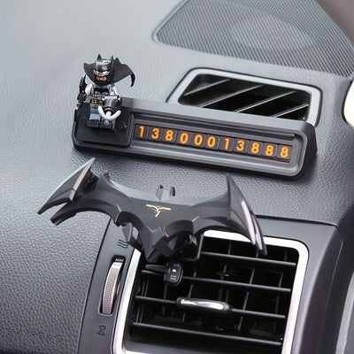 Soporte para Teléfono Móvil para Coche con Diseño de Murciélago, Gravedad Mecánica Universal para Rejilla de Aire, Soporte de Salida de Aire de Coche de Dibujos Animados, Soporte de Teléfono para Coche Dedicado