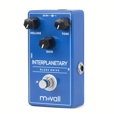 Pedal Movall MP100 Blues Drive - Overdrive de Tono Vintage, True Bypass, Aleación de Aluminio Duradera, Alimentado por 9V DC