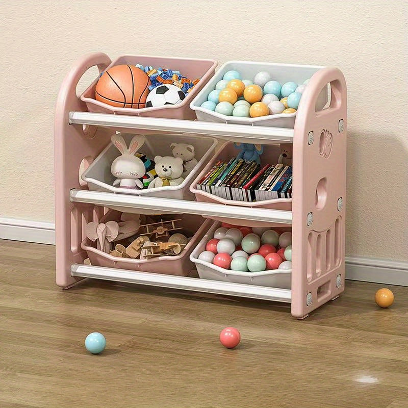 Disponible en dos colores - Estante de almacenamiento multi-compartimento - Organizador de plástico blanco para ropa, juguetes, libros y hogar - Diseño que ahorra espacio, sistema de organización de armarios de fácil montaje