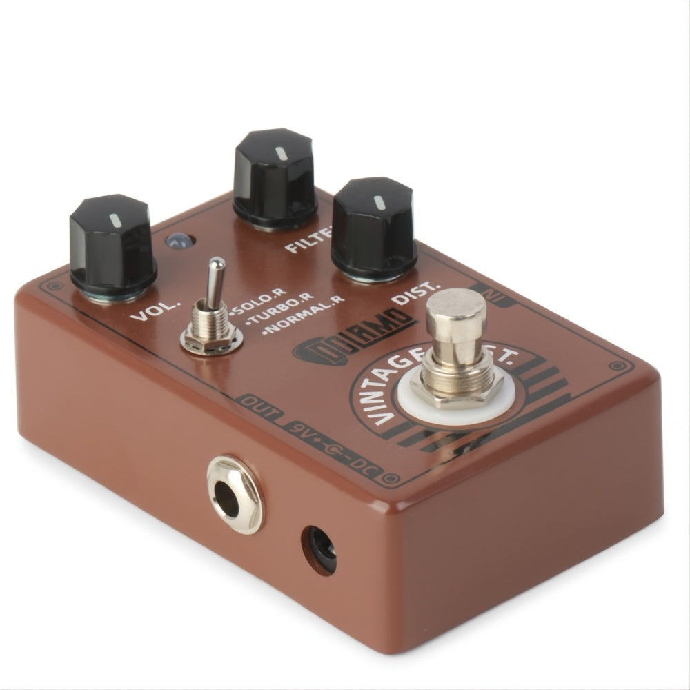 Pedal de Efecto de Guitarra DOLAMO D11 Vintage con Filtro y Controles de Distorsión Diseño de True Bypass para Guitarra Eléctrica