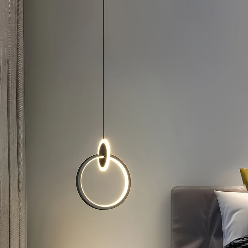 Luz de techo LED semi-inclinada moderna, temperatura de color ajustable, -85-265V, cableada, diseño minimalista con acabado metálico elegante, ideal para isla de cocina, sala de estar, dormitorio y comedor, decoración náutica de Sweet Home, luces LED par