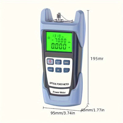 1pc Medidor de Potencia Óptica DXL-40D, Probador de Pérdida de Fibra Óptica, -70~+10dbm, Adaptadores FC/SC/ST, Control por tecla, Funciona con batería, 36V Máx, Sin batería incluida